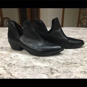 Steve Madden Austin Booties, Black Leather